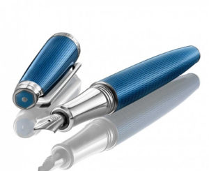 Stylo Plume LEMAN Grand Bleu CARAN D’ACHE avec étui