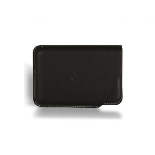 RECIFE / Etui Cartes de visite Cuir Noir - RIVIERA