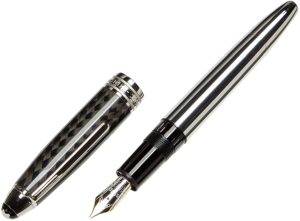 Stylo plume Solitaire carbone métal