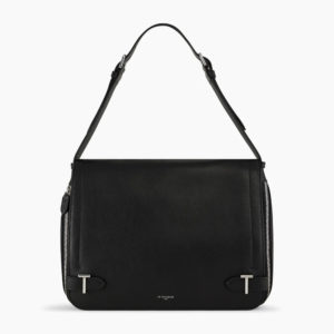 SIMONE – Grand sac le Tanneur – Cuir grainé noir – collection Simone –
