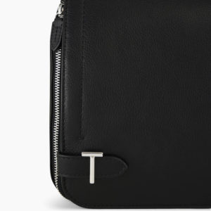 SIMONE – Grand sac le Tanneur – Cuir grainé noir – collection Simone –