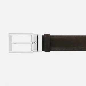 Ceinture réversible – 35 mm – cuir noir/marron