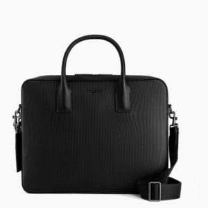 EMILE – Porte Documents le Tanneur – Cuir Monogramme noir – Collection Emile –