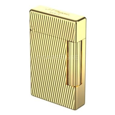 Briquet Dupont initial Doré décor diagonale