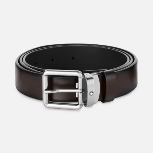 Ceinture Montblanc cuir marron 30 mm