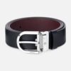 Ceinture Montblanc noir Saffiano et Mosto