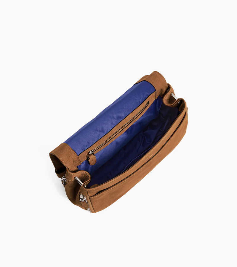 Le Tanneur. Besace petit modèle cuir nubuck